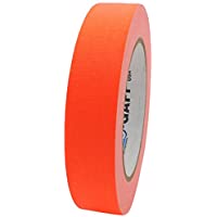 Pro-Gaff RS127OR24X25 24 mm x 25 yd Fluorescent Matt Cloth Tape